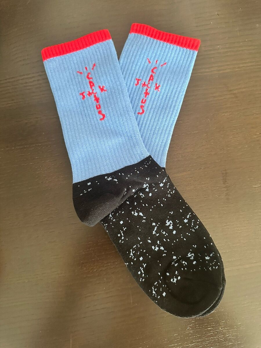 Cactus Jack Black Blue Imported Quality Ankle Socks 989022