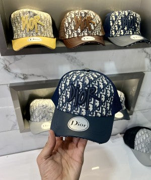 OID DIO DD Print Leather Flap Half Net Baseball Unisex Cap 989014