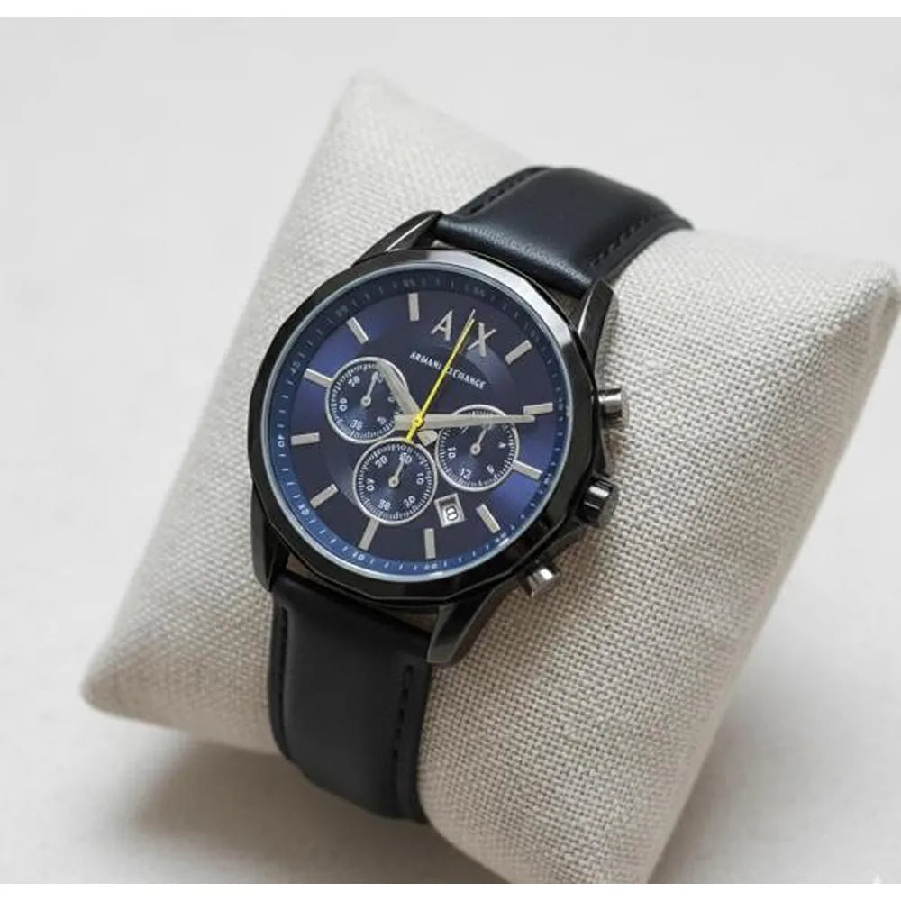 Mra Aix Black Strap Black Dial Chronograph Working Mens Watch 990127