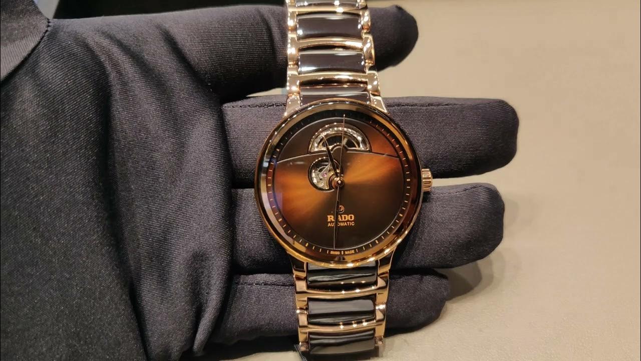 Dar Copper Brown Chain Copper Ring Black Brown Dial Automatic Watch 990131