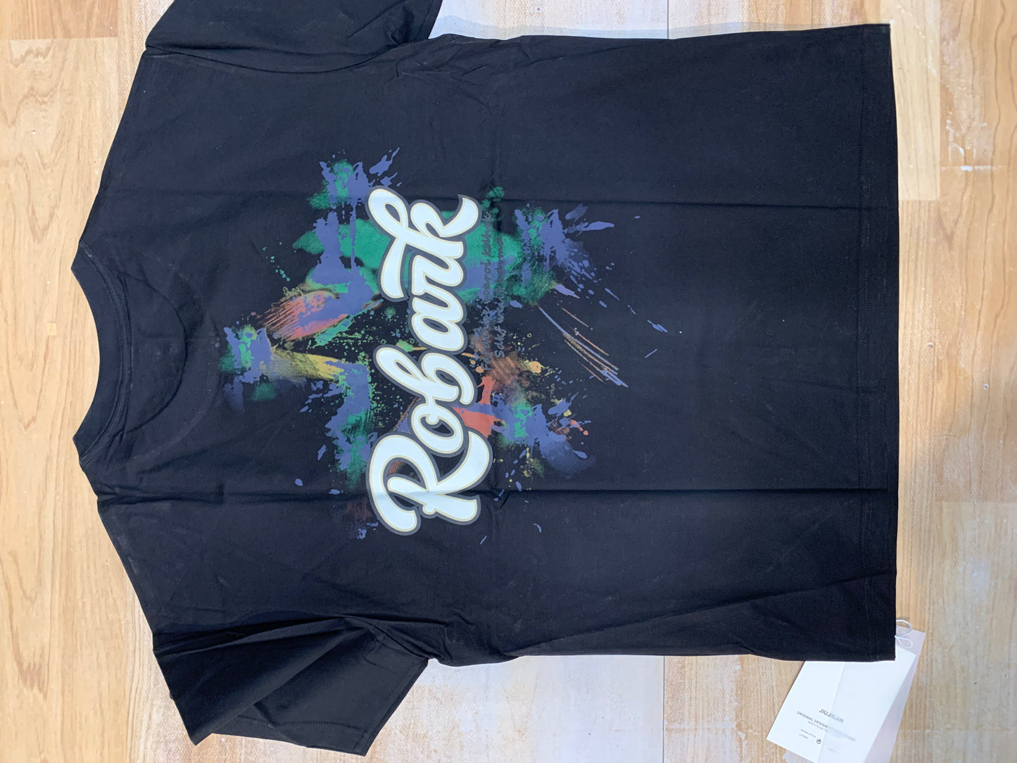 ROBARK Black Colour Multi Colour Back Print Unisex Oversized T Shirt 93001