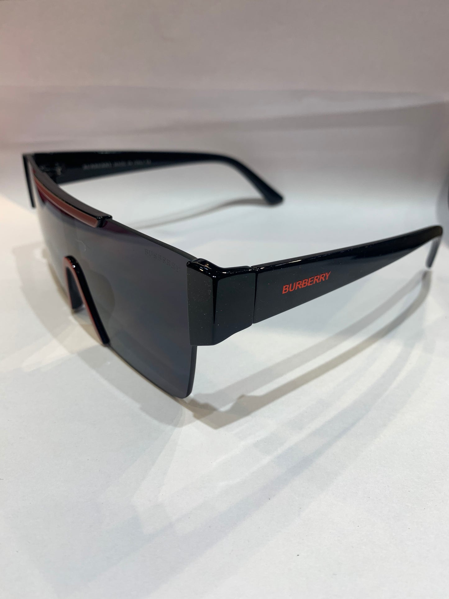 RUB BUR Black Red Frame Black Shade Unisex Sunglass 6106 60 16 145