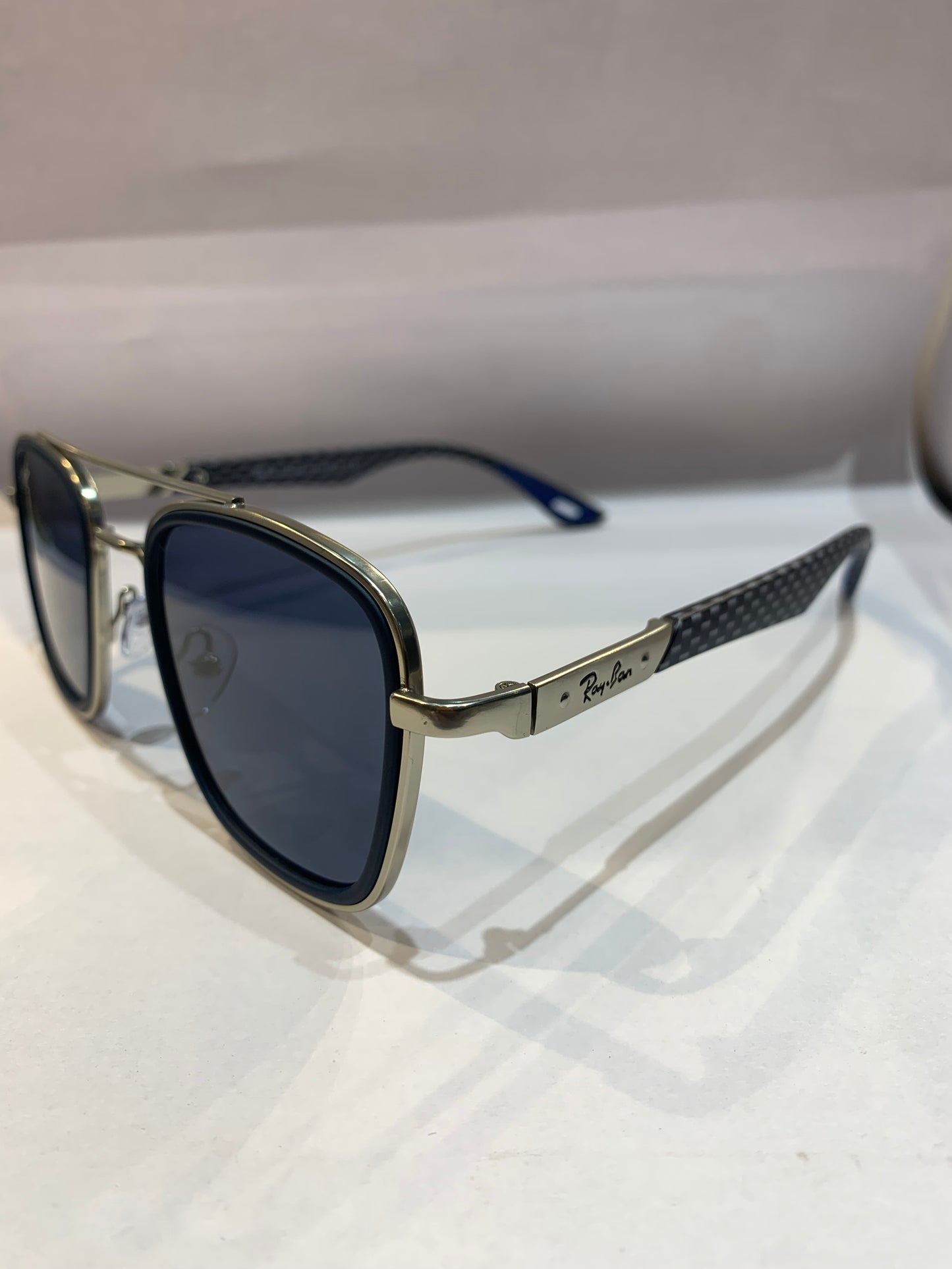YAR RAY RB Silver Frame Blue Shade Unisex Sunglass RB3607 57 18 147
