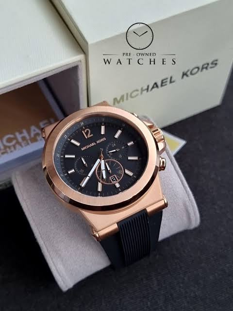 CIM MIC Black Silicon Strap Copper Ring Black Dial Premium Quality Men’s Watch 989312