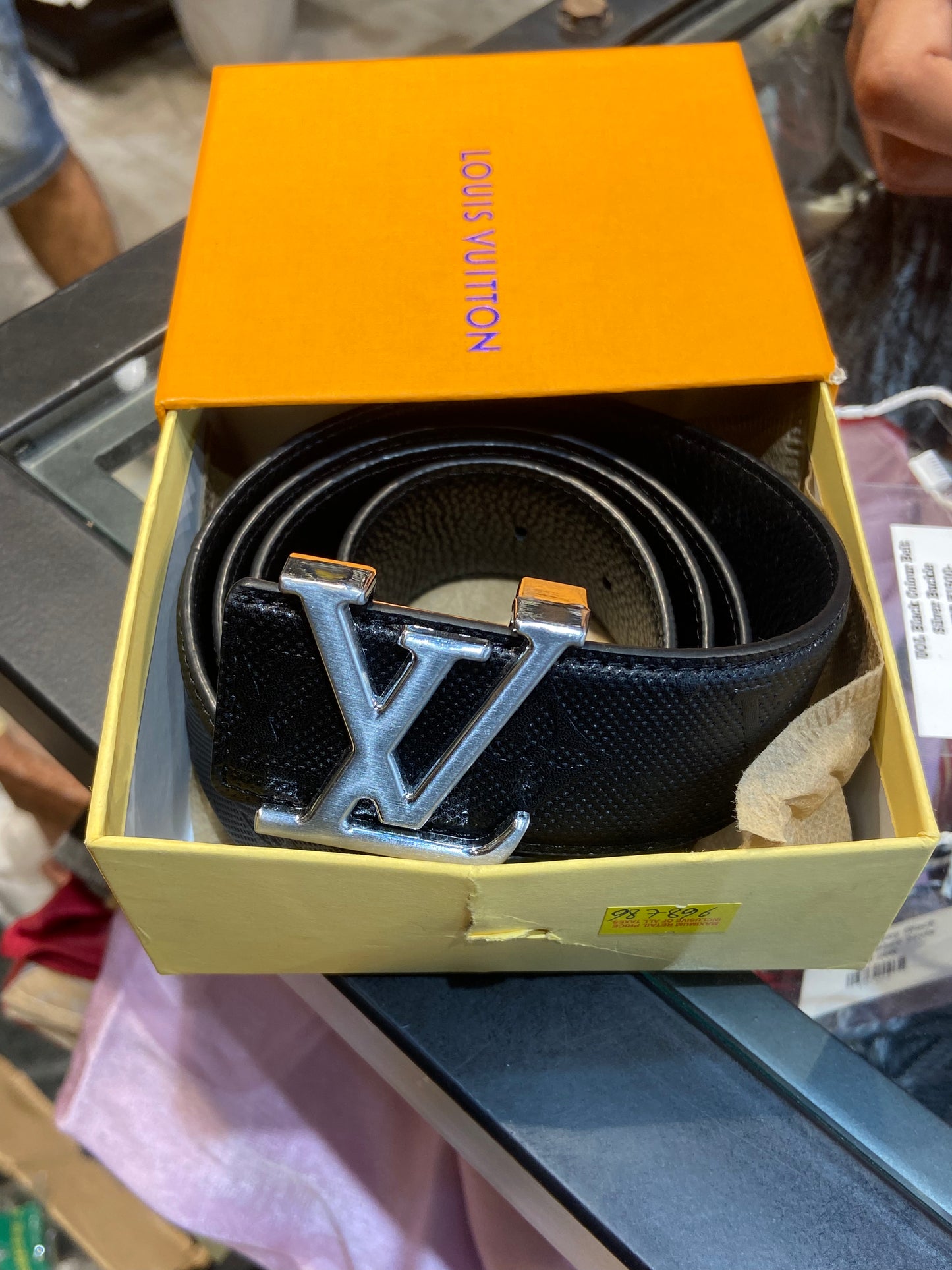 UOL Black Colour Belt Silver Buckle 987896