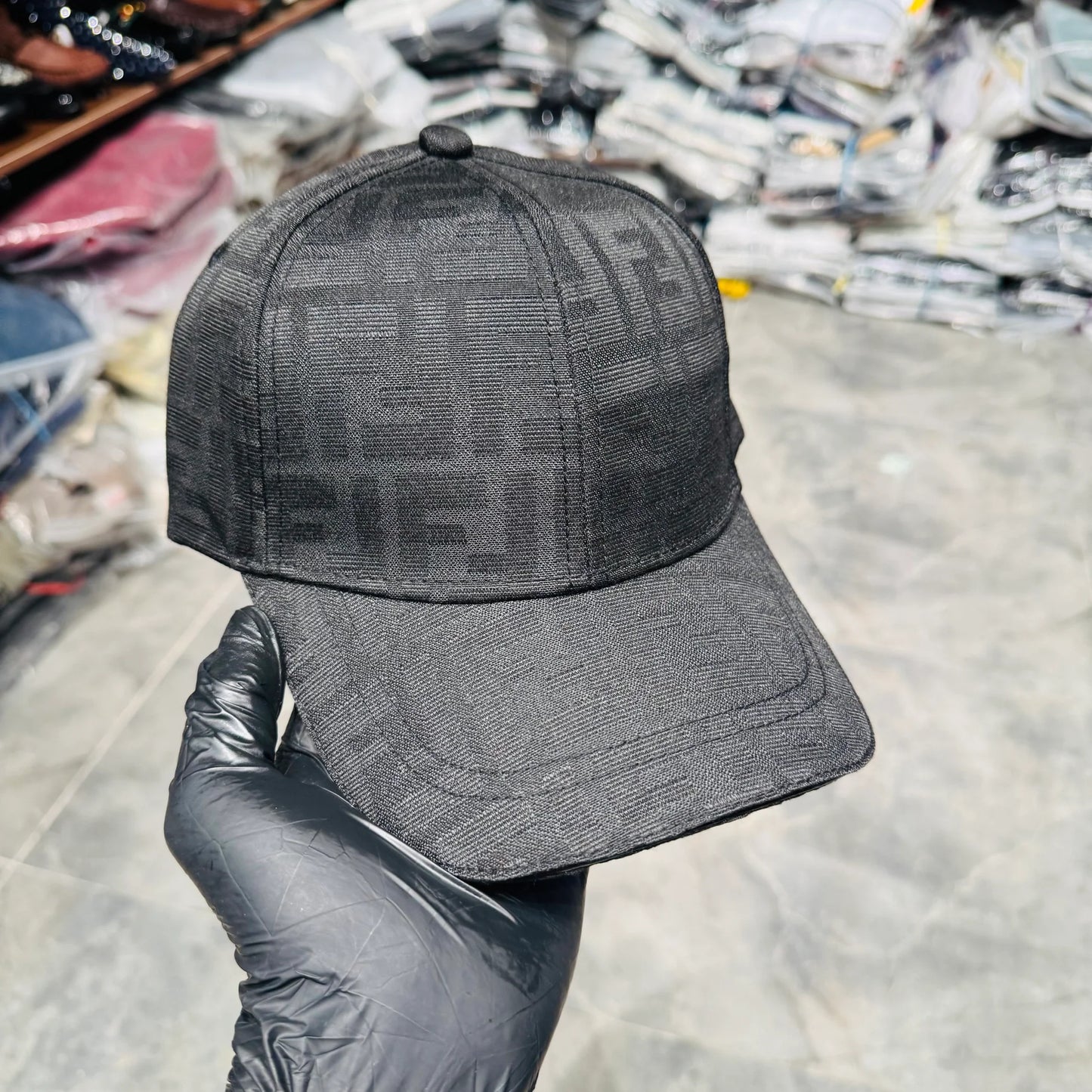 NEF FEN Brown Grey Cap FF Print Imported 987357