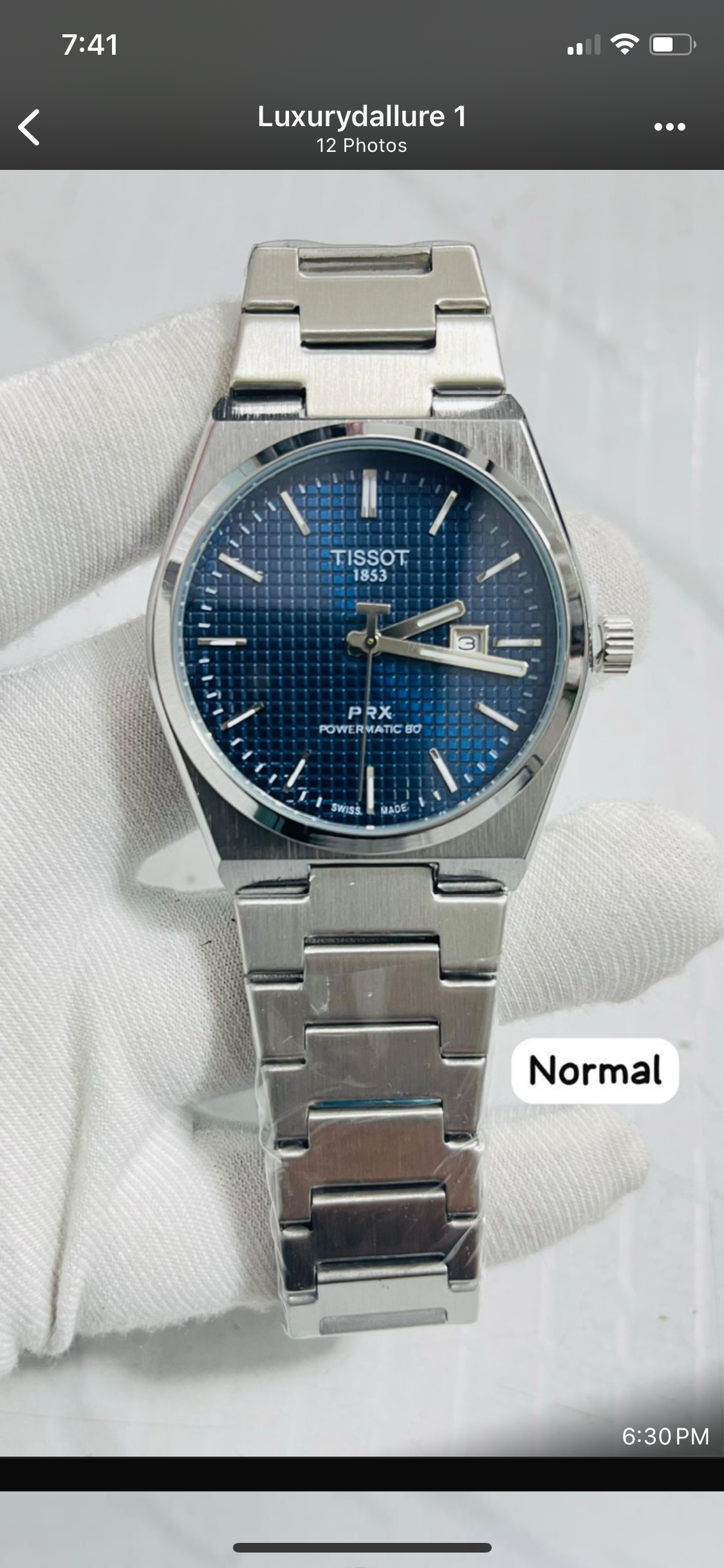 SIT Silver Chain Blue Dial Premium Prx Machinery Watch 990223