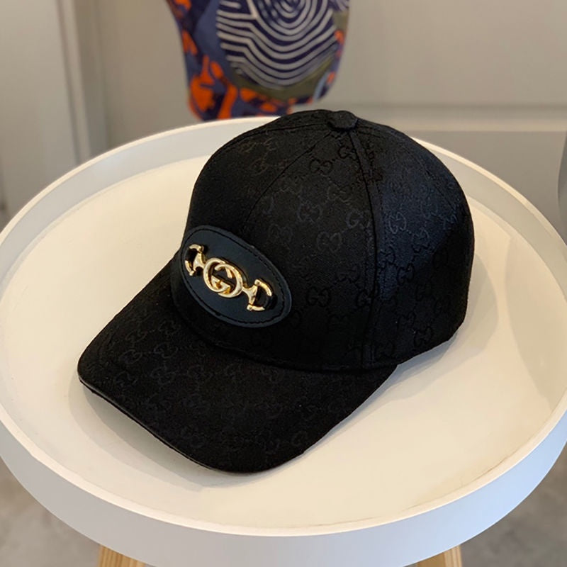 CUG GUC GG Print Black Colour Golden Buckle Imported China Cap 988080