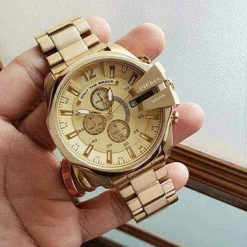 EID Golden CHain Golden Dial Jap Machinery Heavy Men's Watch 900945