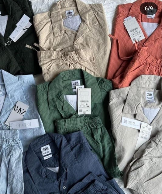 ZR Light Grey Colour Plain Premium Quality Unisex Coord Set 861011