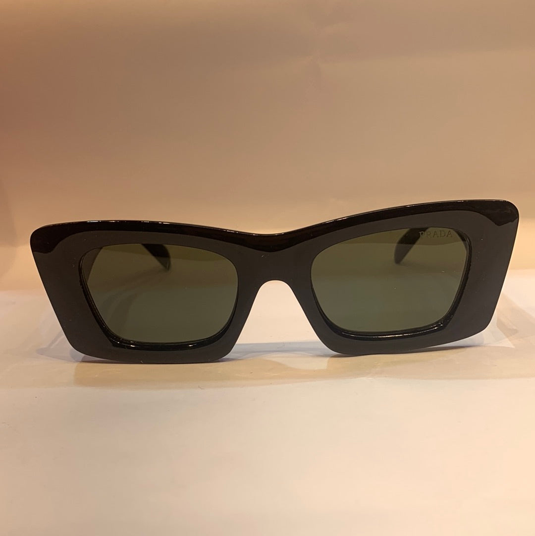 ARP Glossy Black Frame Black Shade Unisex Sunglass 8293 56 18-142