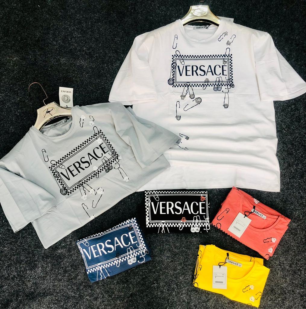 Yellow Colour Ver Rev Printed Drop Shoulder TShirt 110232