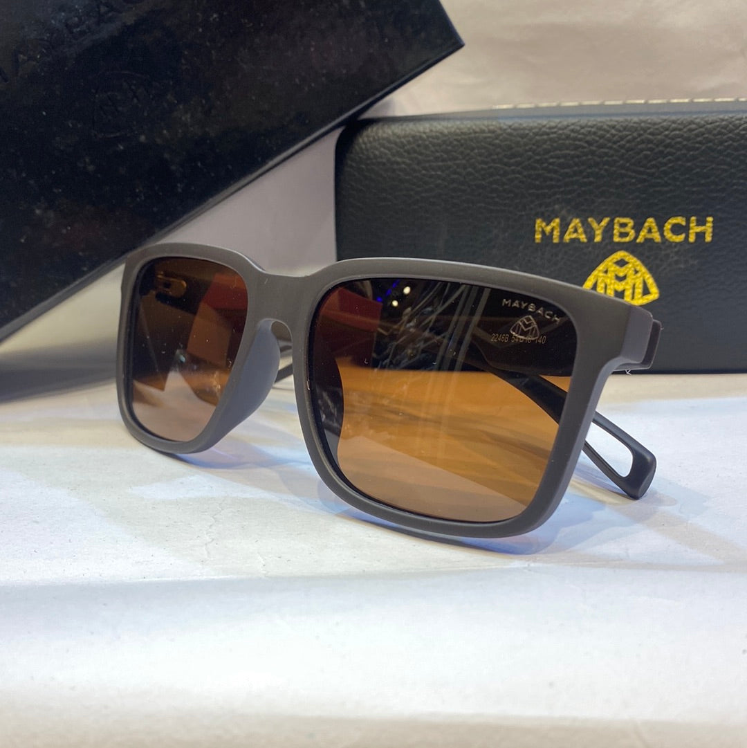 YAM Matte Brown Frame Brown Shade Unisex Branded Sunglasses 2246B 5418-140