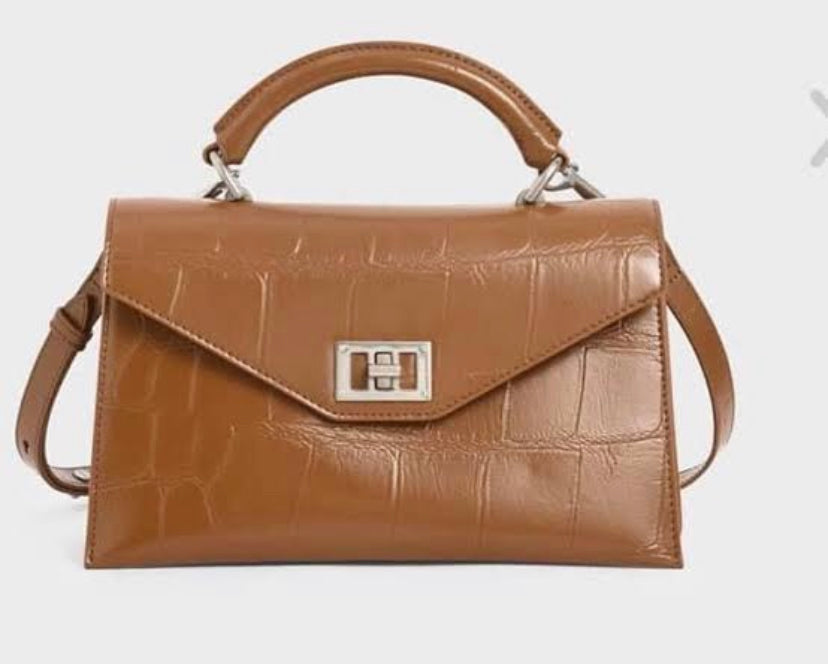 Tan Colour Charles & Keith Ladies Hand Bag