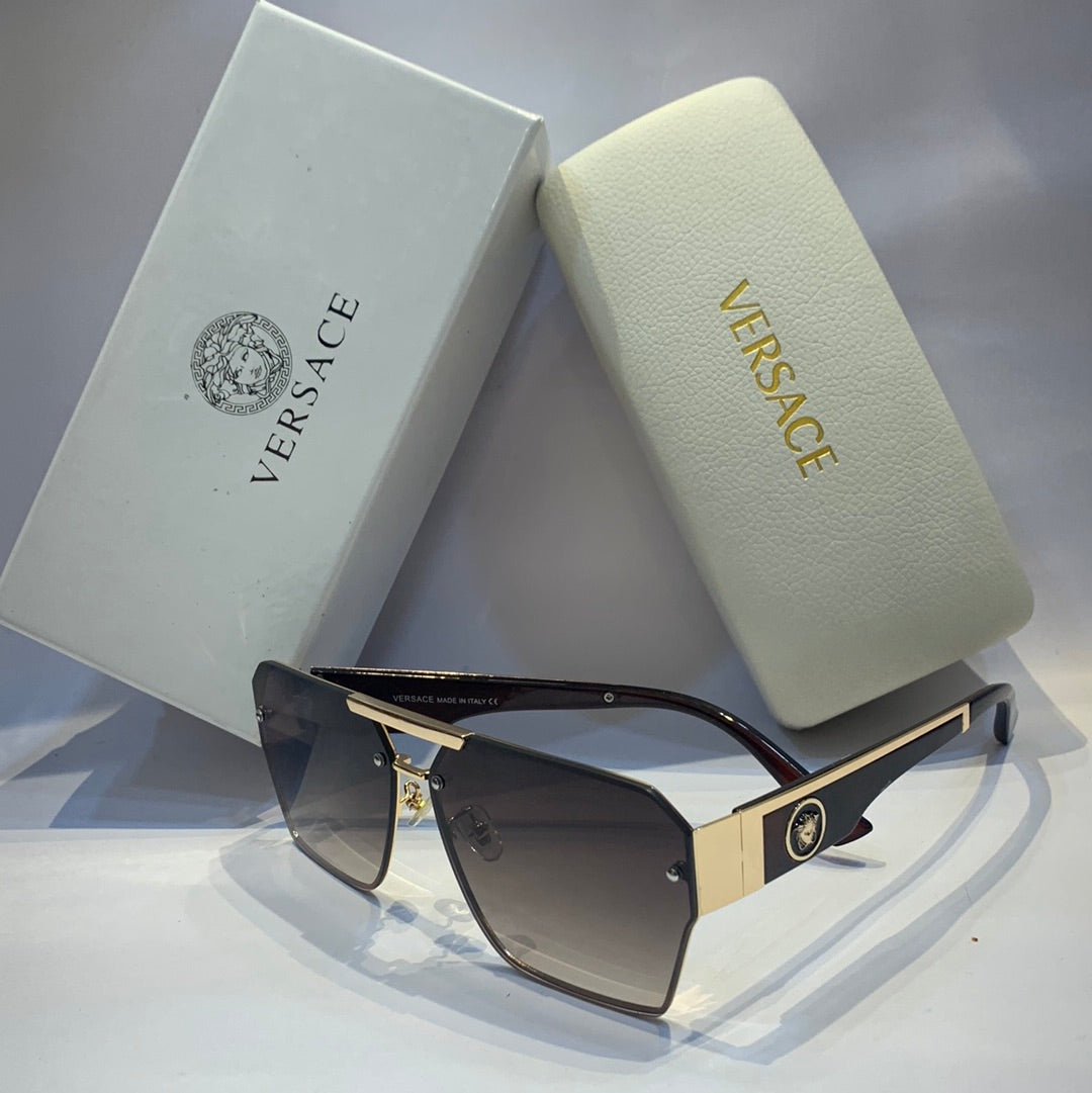 Ver rev Glossy red gold Frame brown Shade Unisex Sunglass RB 4392 60 16 142