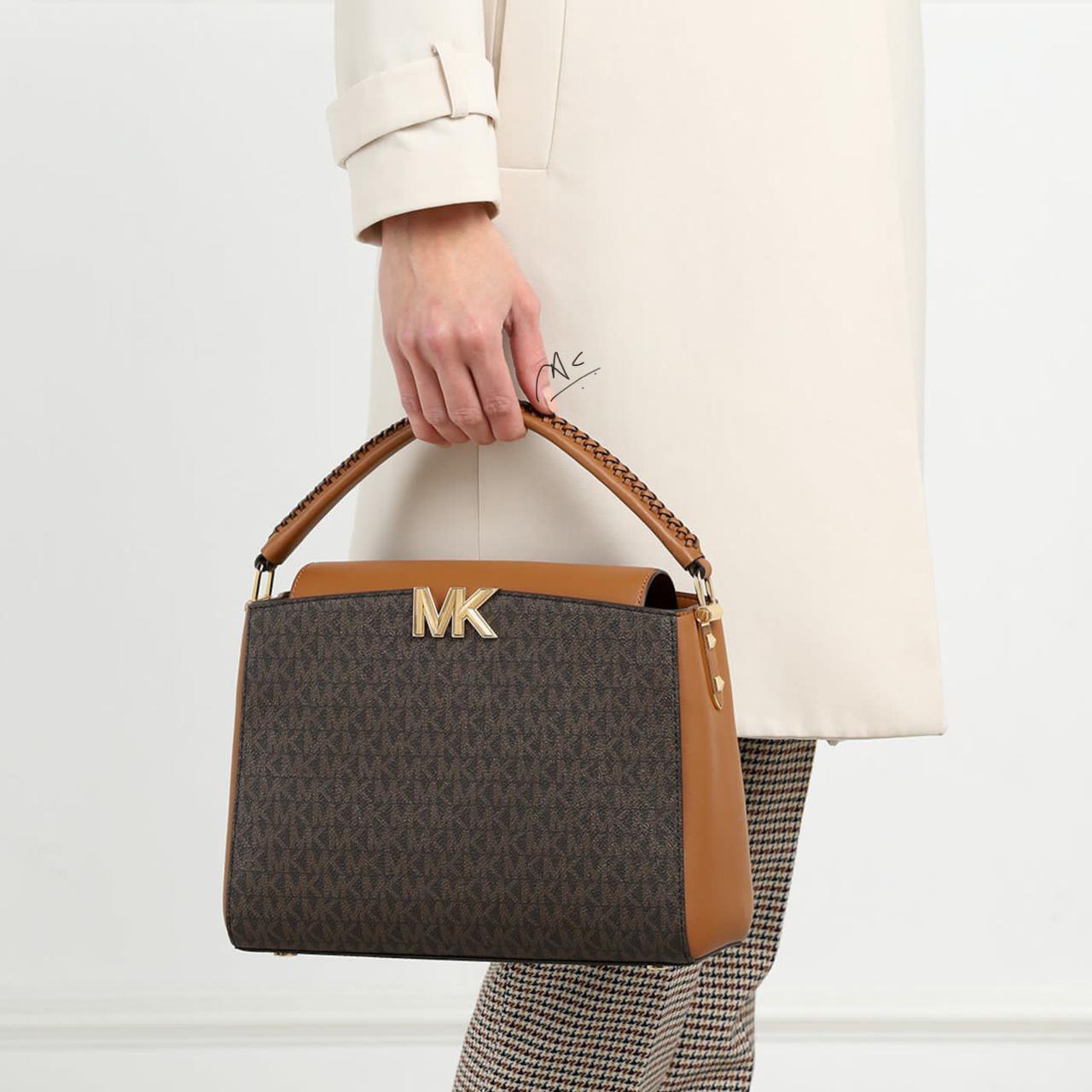 Cim Brown Coffee Print Ladies Bag for Her Single Handle 166