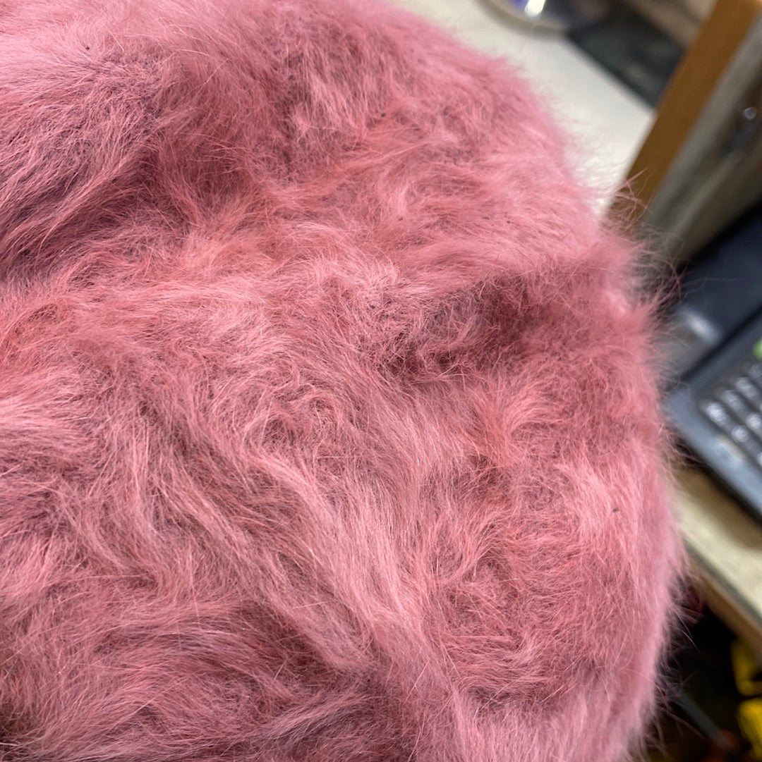 Pink Colour Women Winter Warm Knitted Pumpkin Hat Casual Plus Bean Ladies Cap 9345