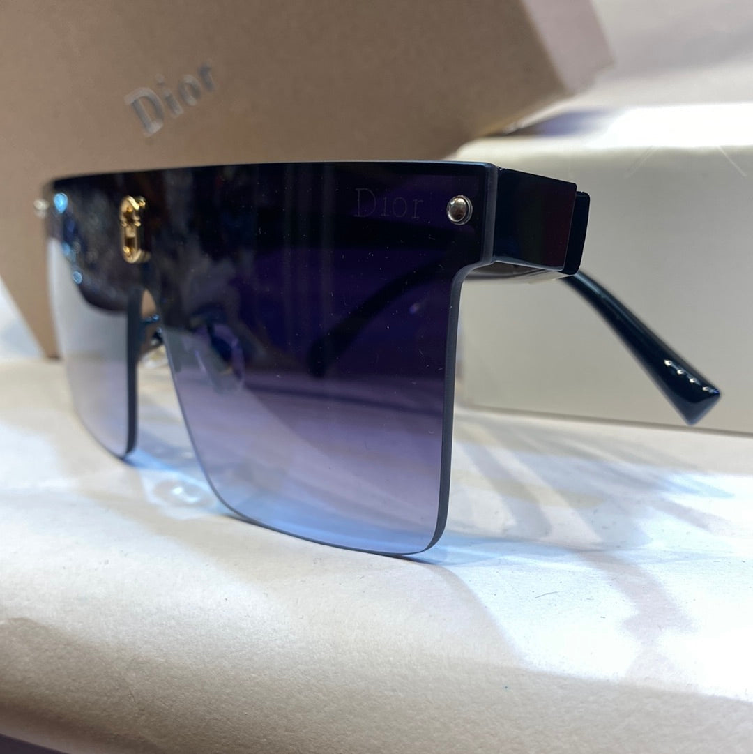 OID Black Frame Blue Shade Unisex Branded Sunglasses 10468 142 145