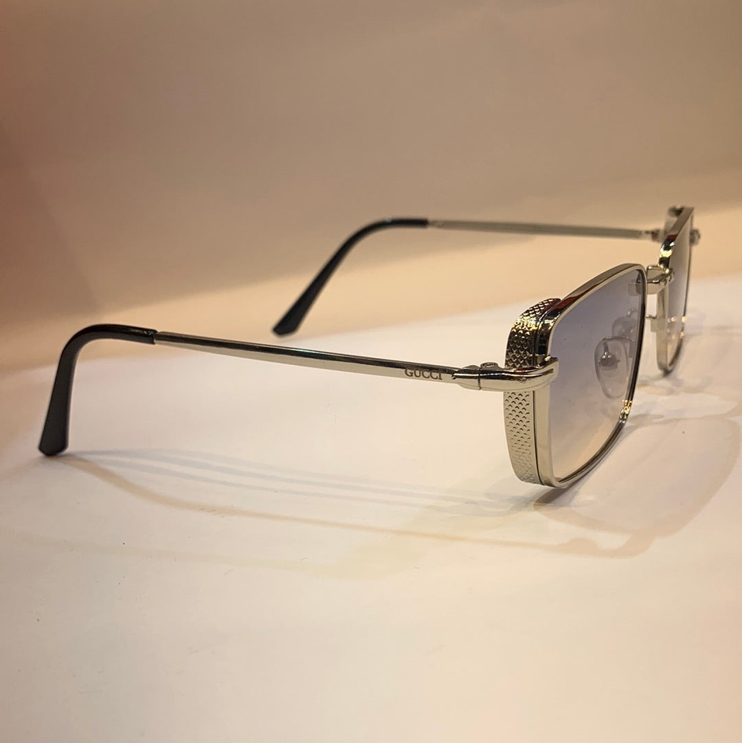 CUG Sliver Frame Transparent Shade Unisex Sunglass
