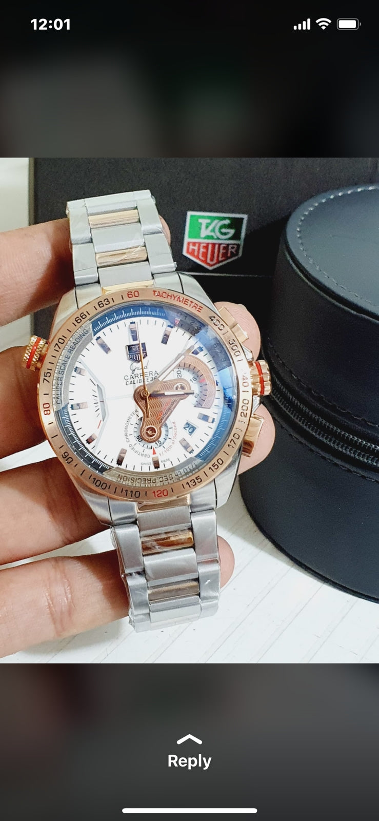 Gat Silver Copper Chain White Dial Men Watch 900916
