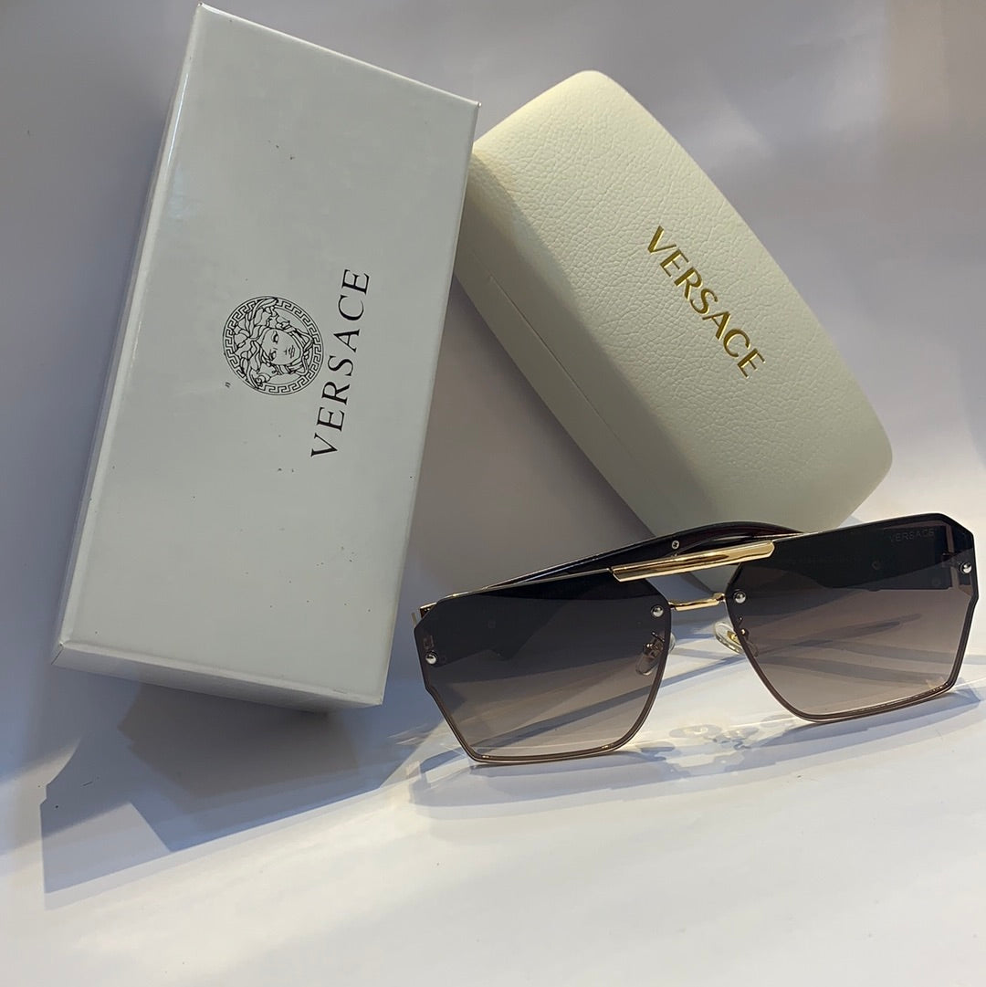 Ver rev Glossy red gold Frame brown Shade Unisex Sunglass RB 4392 60 16 142