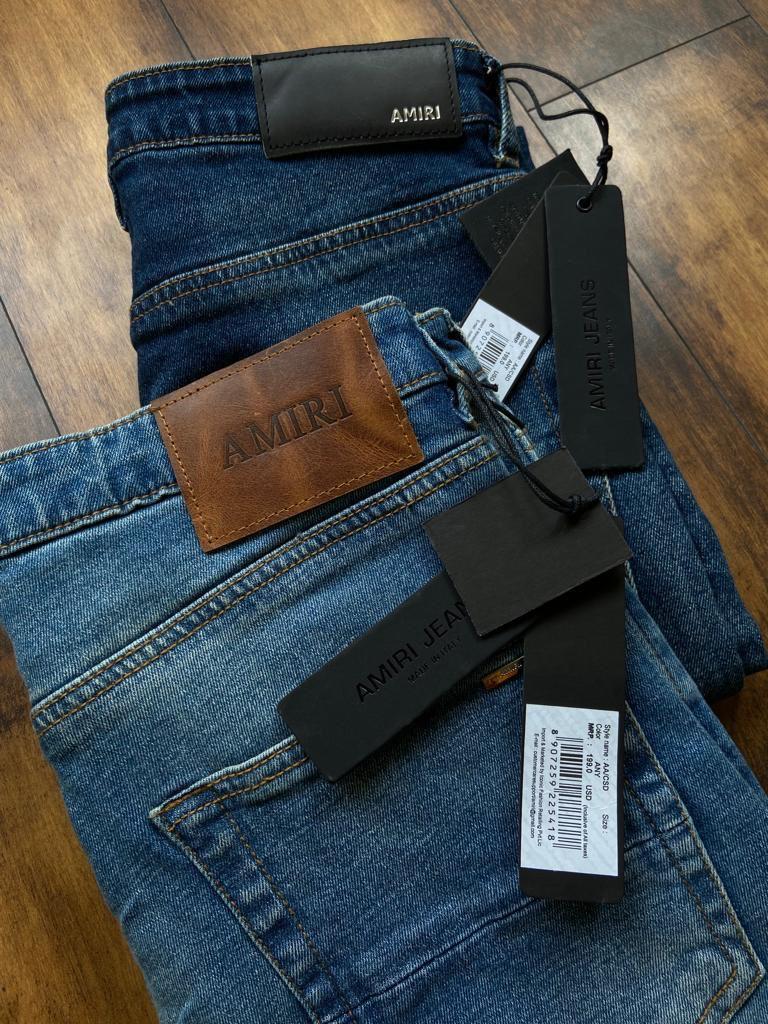 IMA Dark Blue Colour With Back Embroidery Surplus Slim Fit Men’s Jeans
