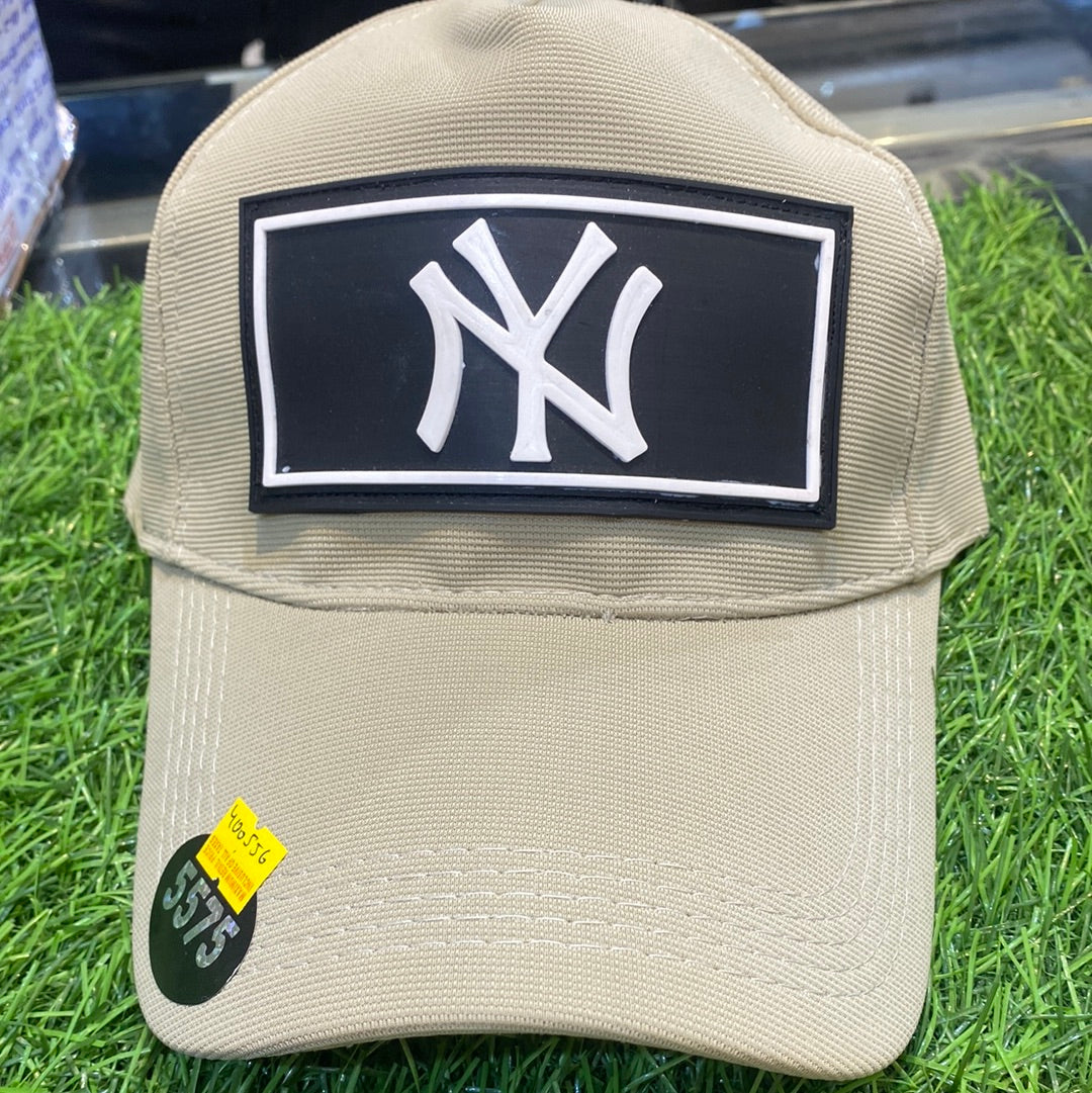 Beige Colour NY YN Cap