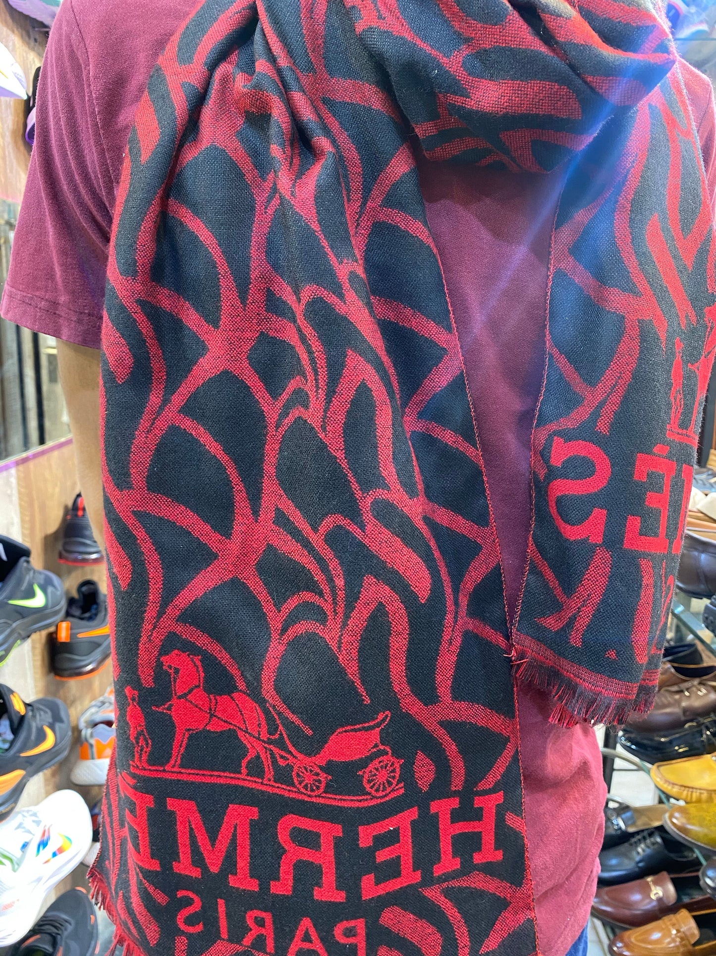 Red Black muffler