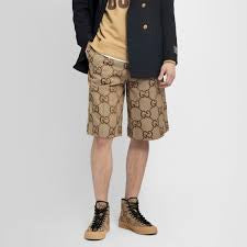 CUG Beige Colour With G Embroidery Imported Shorts 1105052