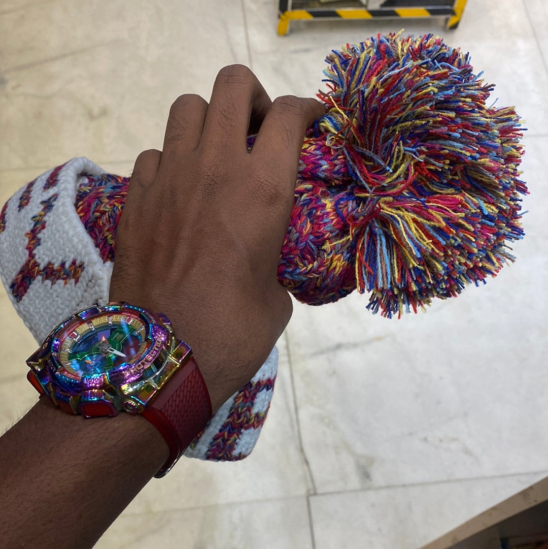 Pink Colour Bobble Hat And Woolly Hat Bobble Pumpum Unisex Cap Hats 9331