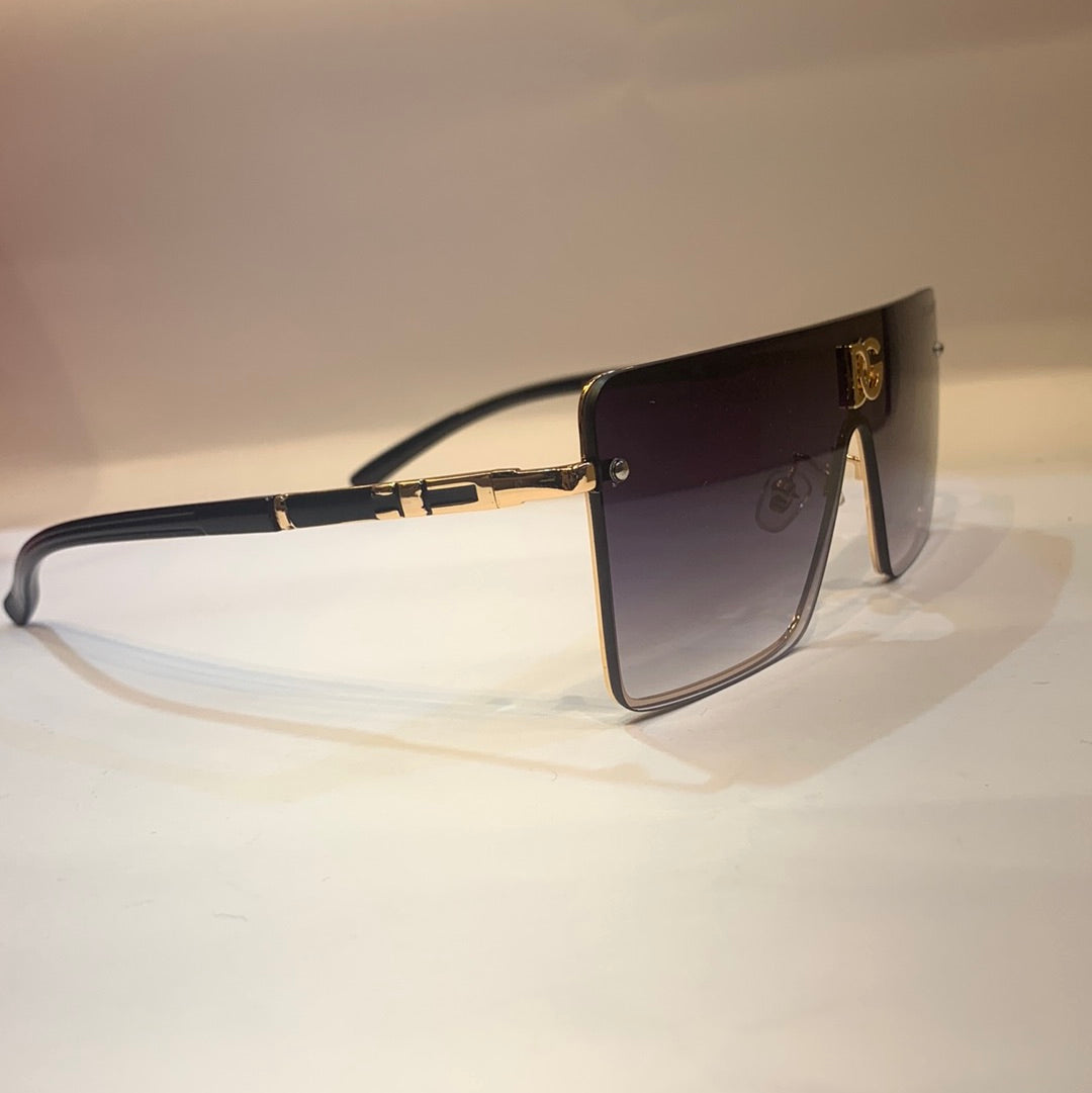 LOD Copper Black Frame Black Shade Unisex Sunglass 22006 59 15 142