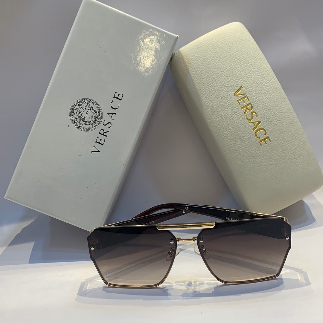 Ver rev Glossy red gold Frame brown Shade Unisex Sunglass RB 4392 60 16 142