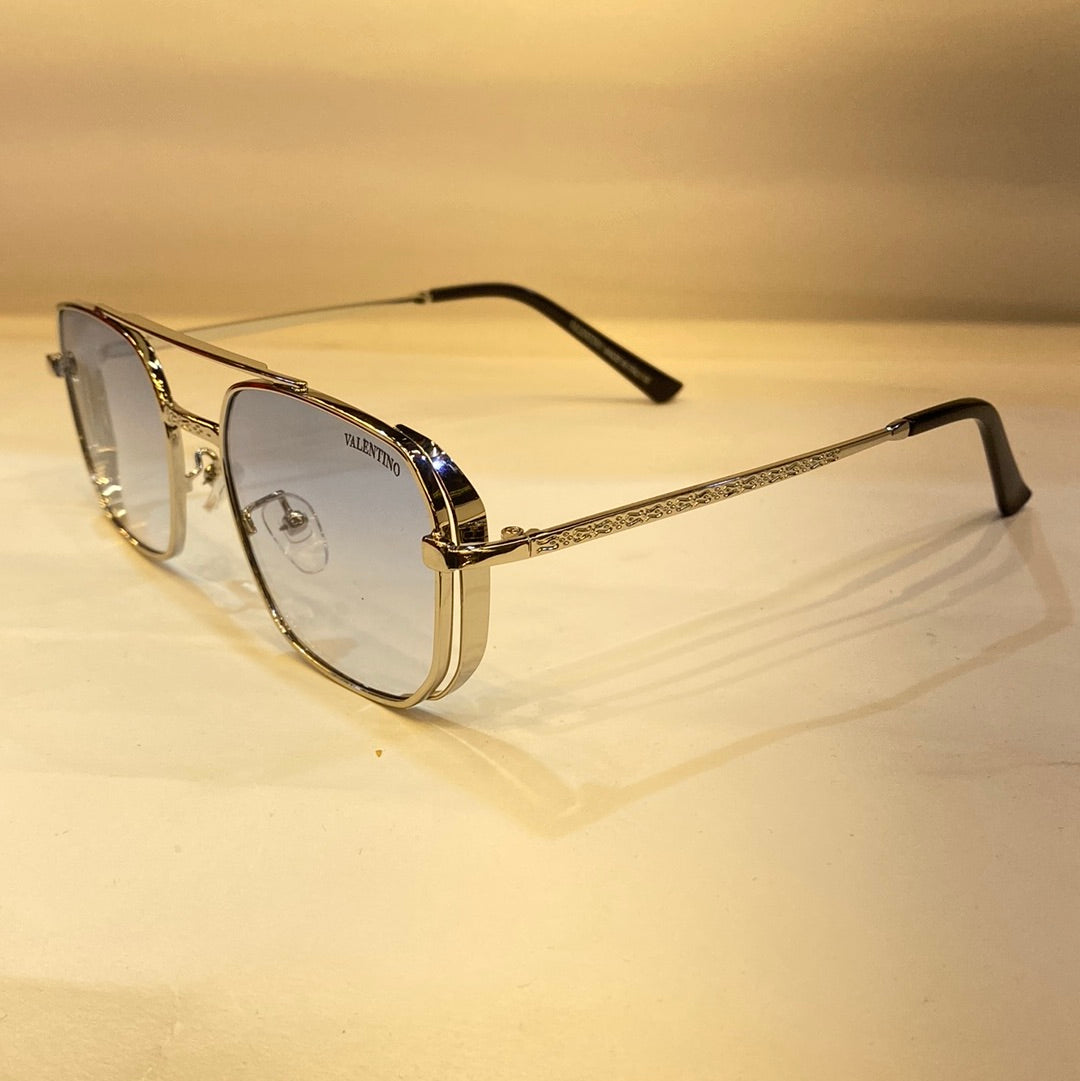 LAV Sliver Frame Blue Shade Unisex Sunglasses B85 28 52 20 144