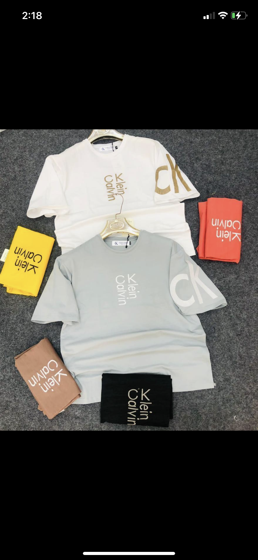 Grey Colour Printed Ck Kc Cal Lac T-Shirt