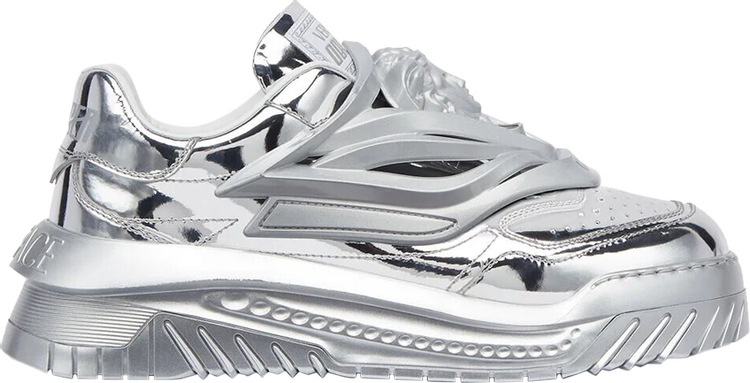 Ver Rev Sliver Colour Caged Rubber Medusa Sneaker Shoes