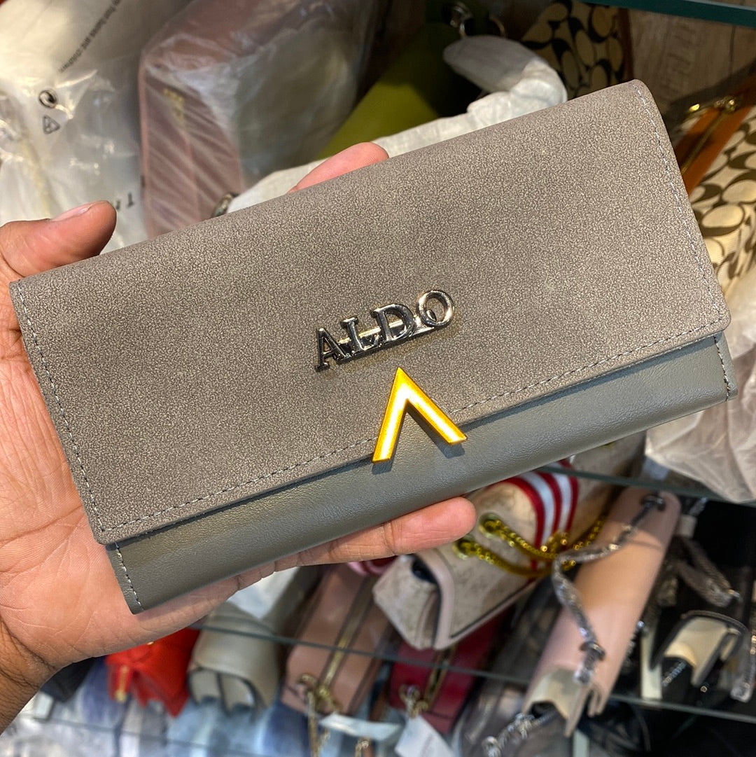 DLA Dark Grey Gold Ladies Clutch