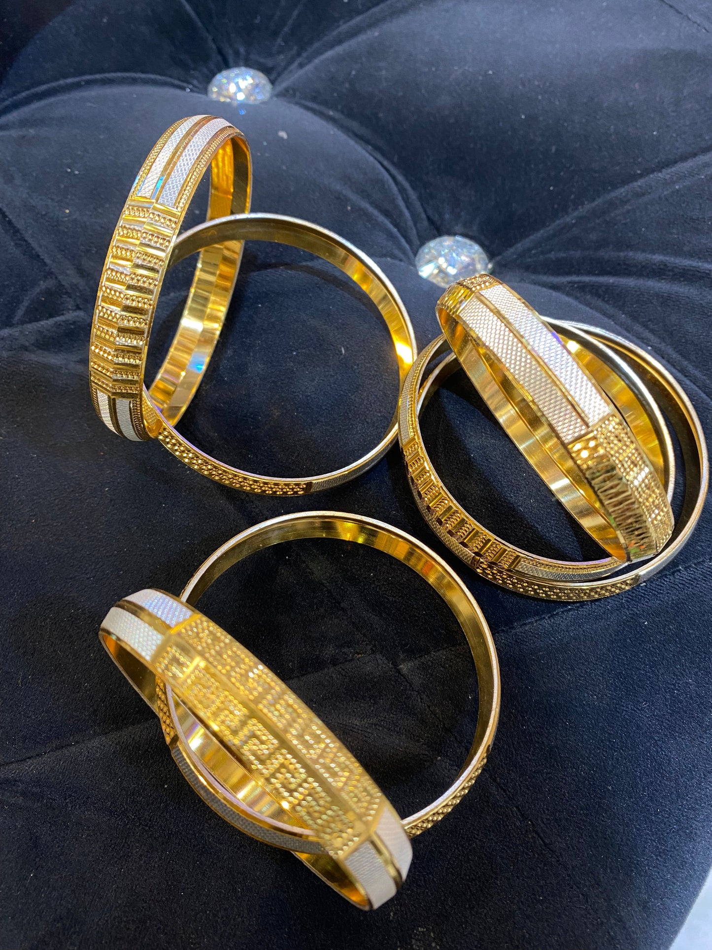 Gold Silver Unisex Bangel Kada 130004