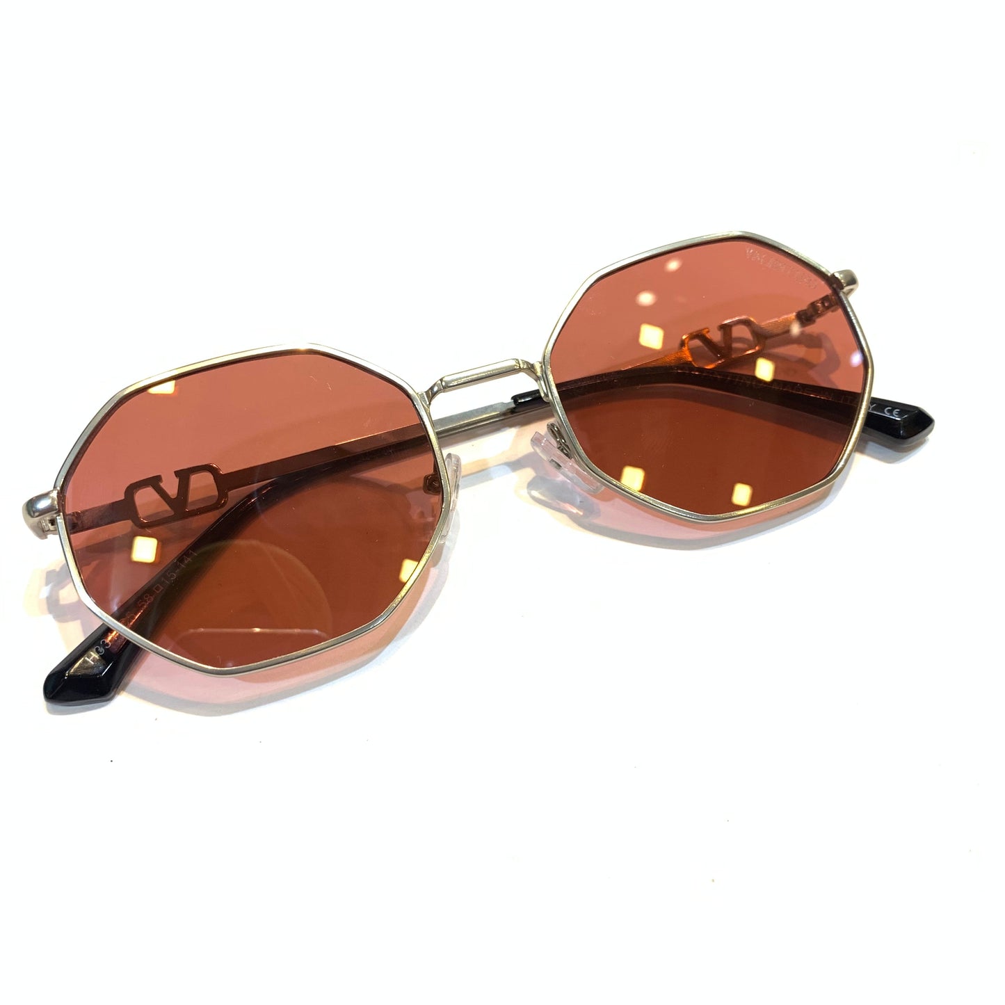 LAV Silver Frame Pink Shade Unisex Branded Sunglasses H331 C3 58 15-141