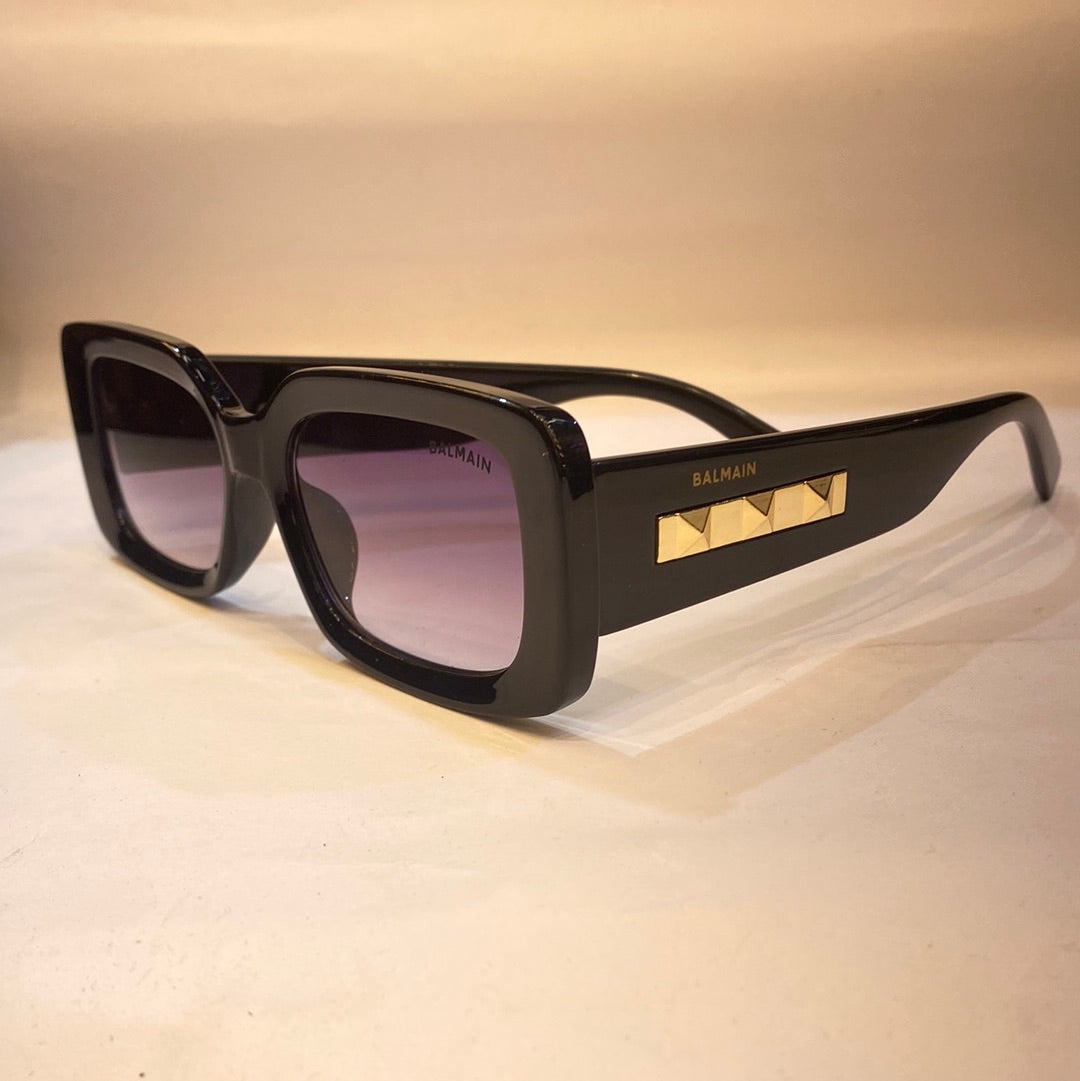 LAB Black Frame Black Shade Unisex Sunglasses W9045 52 18 147 C1