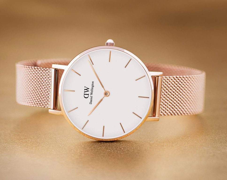 Wd Copper Chain White Dial Slim Formal Casual Watch Ladies Chain Watch 400131