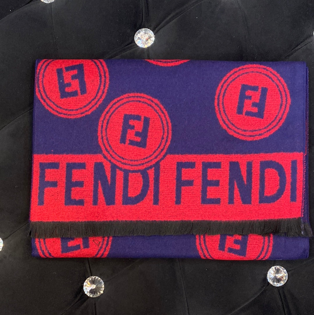 Fen Nef Navy Blue Colour With Red Nef Logo Imported Muffler 49079