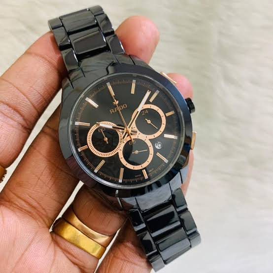 DAR RAD Black Chain Black Copper Dial Men Watch 988297