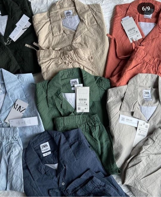 ZR Sky Blue Colour Plain Premium Quality Unisex Coord Set 861017