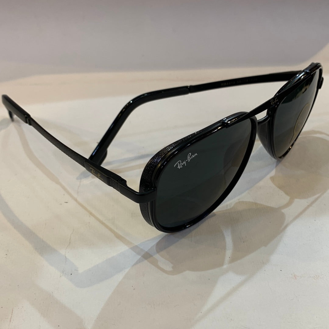 YAR RB Black Frame Black Shade Unisex Aviator Sunglass RB4414 58 14-135