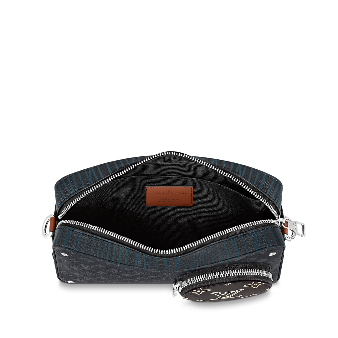 VL Branded Genuine Leather Monogram Volga Bag 9135
