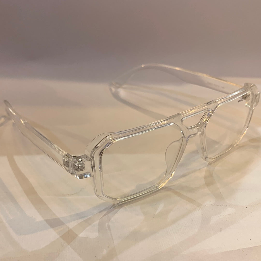 RAM Transperent Frame Transperent Shade Unisex Sunglasses 66802 52 16-145