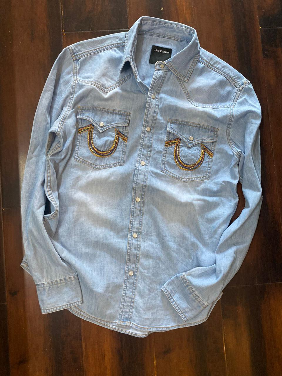 TR Blue Denim Shirt with TR Multi Colour Denim Shirt 110280