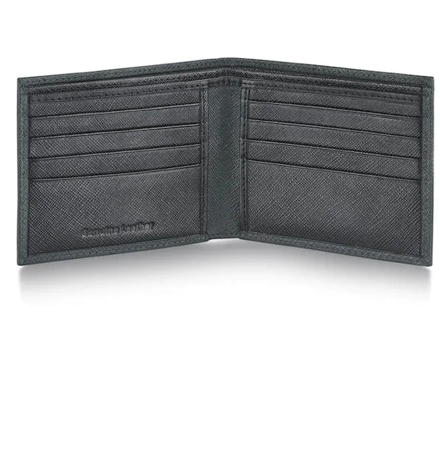 GREEN LEATHER BIFOLD WALLET