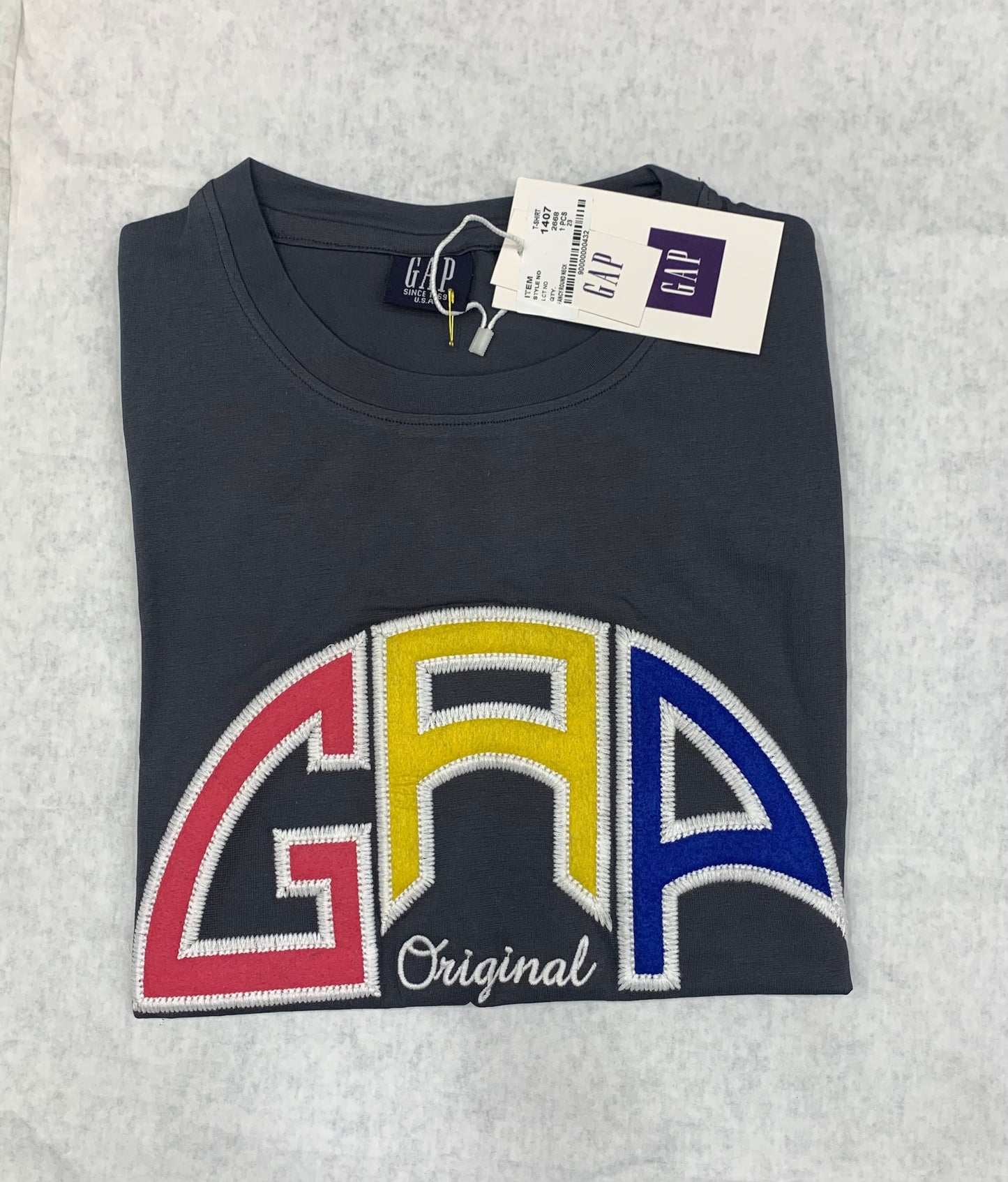 PAG Grey Colour With Front PAG Embroidery Lycra Fabric Tshirt 50137