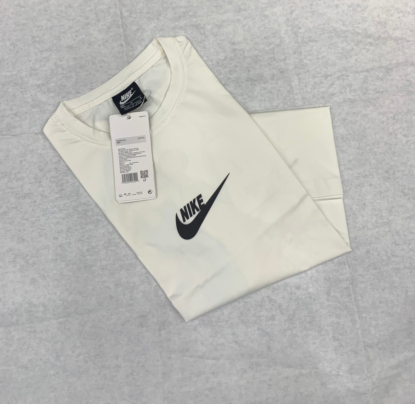 KIN White Colour With Back Print Round Neck Tshirt 50181